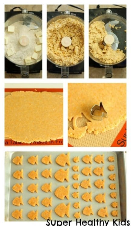 Homemade Whole Wheat Goldfish Crackers. Homemade goldfish! Don't you just love these little fish cutters?